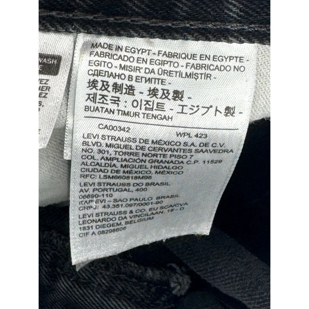 Levis 550 Relaxed Fit Black Jeans Mens W30 L30 Tapered Leg Denim‎